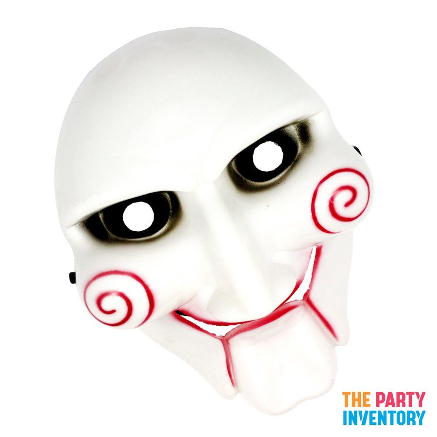 Saw Red Swirl Mask