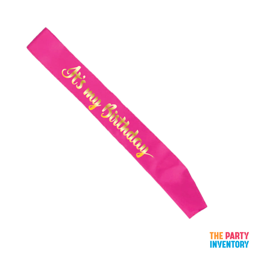 It's my Birthday Party Sash