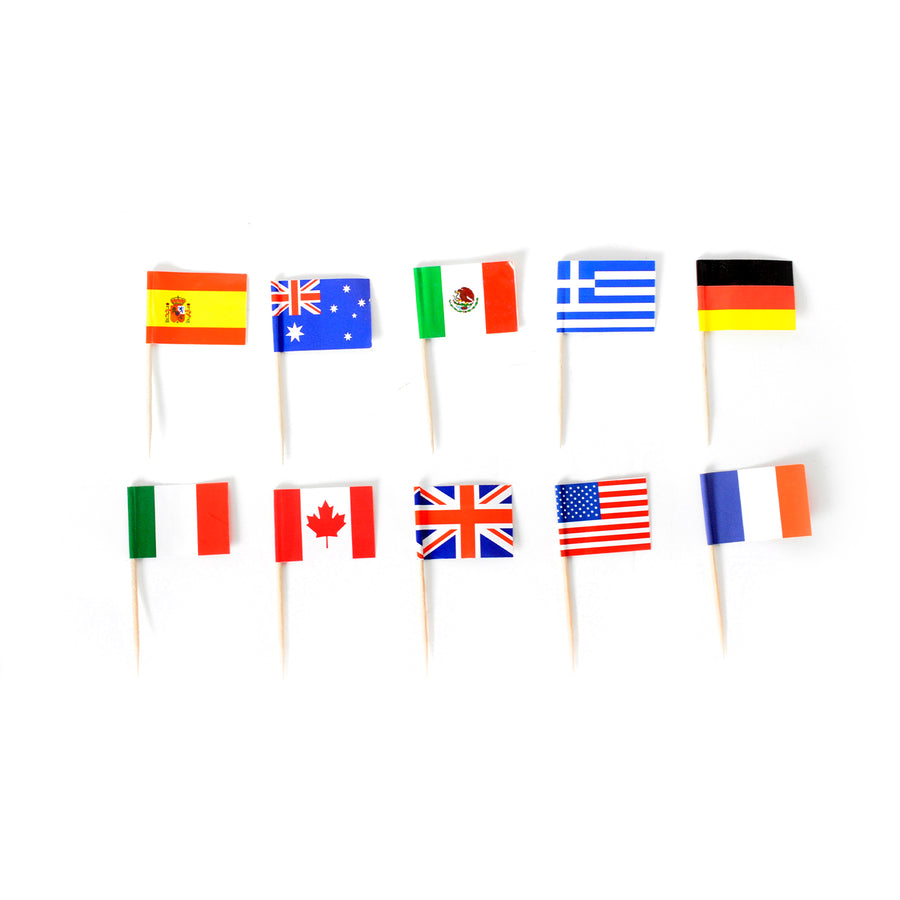 World Flag Toothpicks 50pk