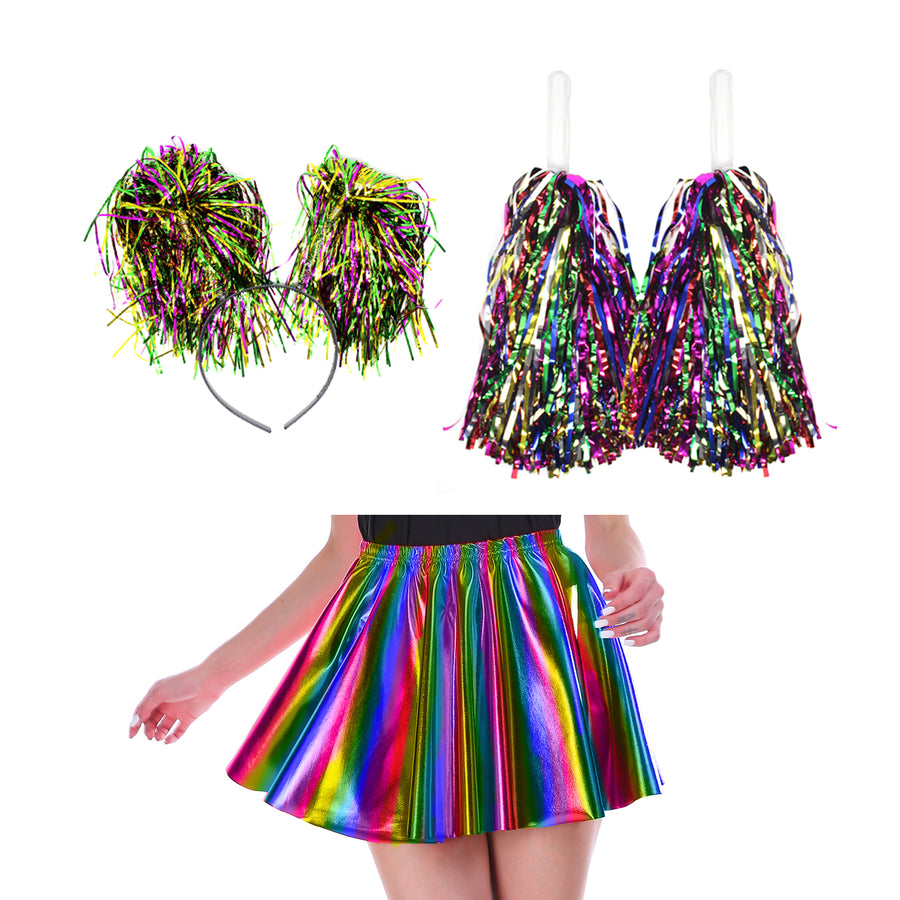 Adult Metallic Rainbow Costume Kit