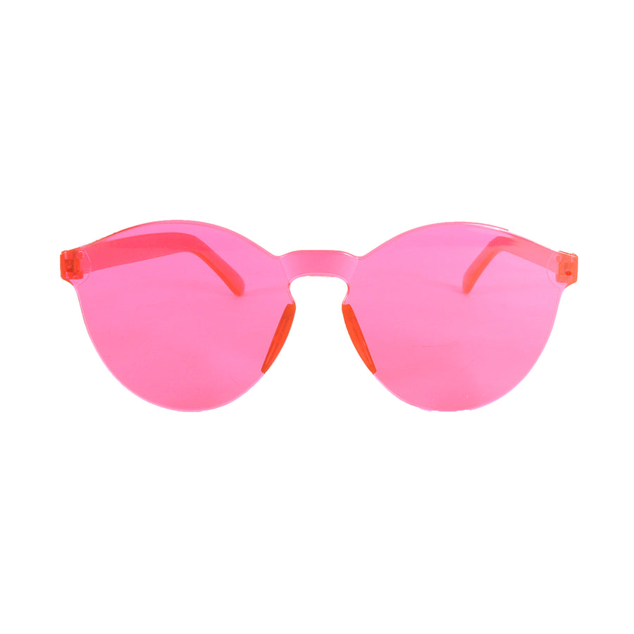 Perspex Wayfarer Party Glasses (Hot Pink)