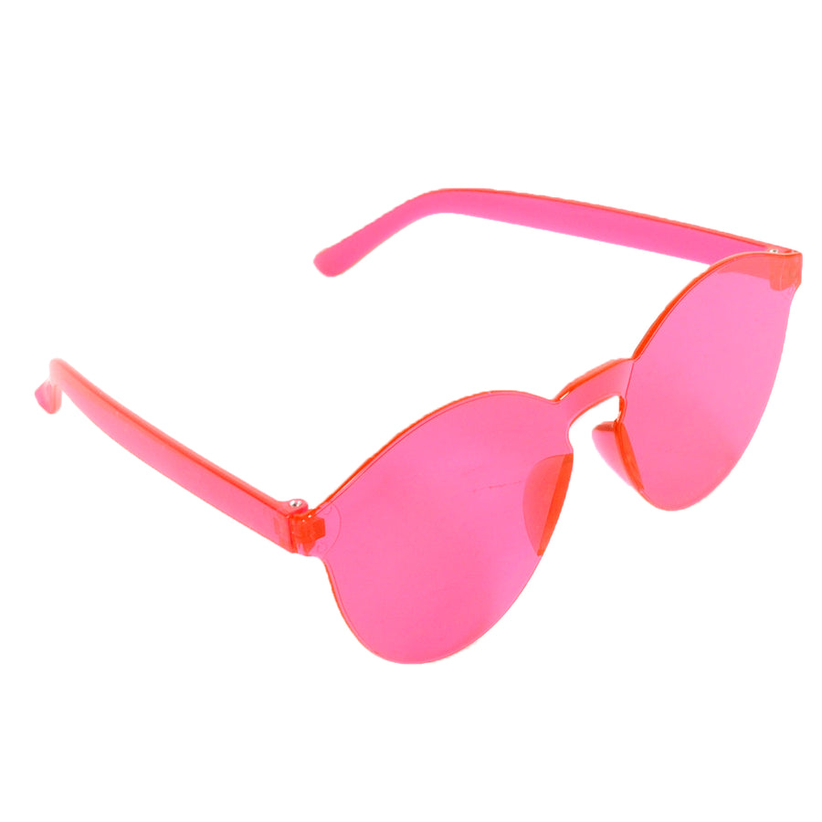 Perspex Wayfarer Party Glasses (Hot Pink)