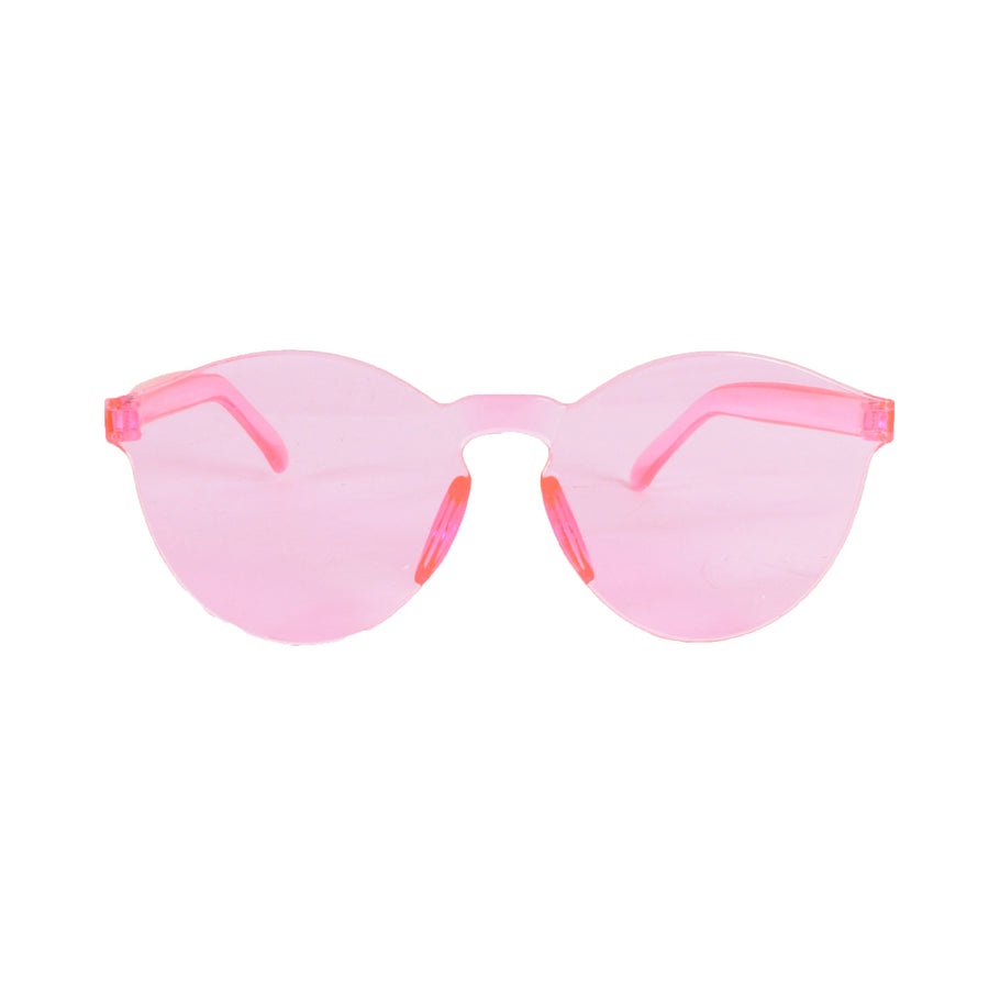 Perspex Wayfarer Party Glasses (Light Pink)