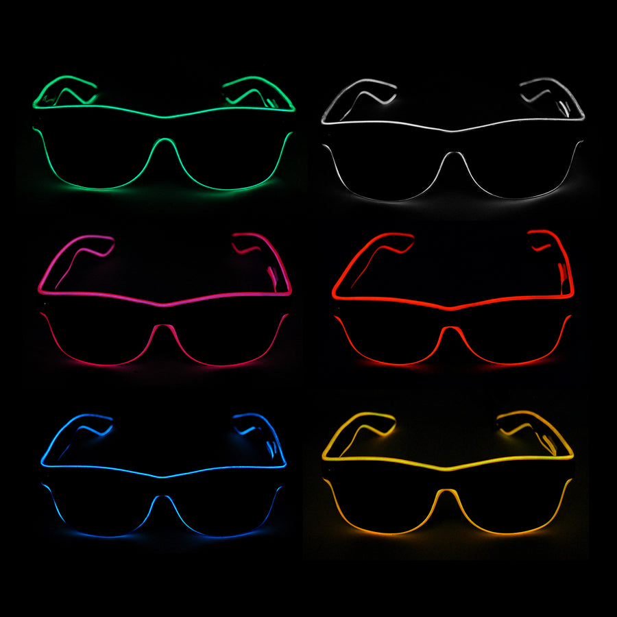 Light Up Wayfarer Party Glasses