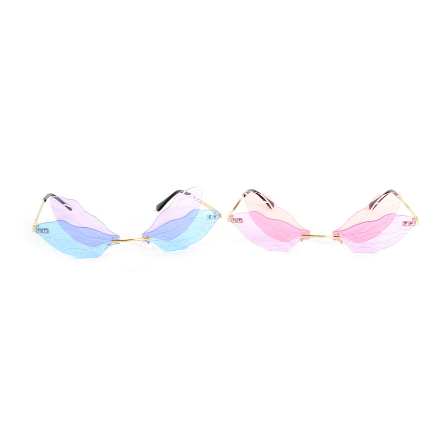 Perspex Dragonfly Party Glasses