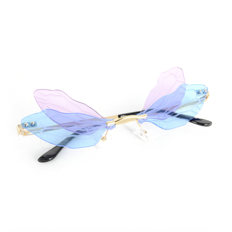 Perspex Dragonfly Party Glasses