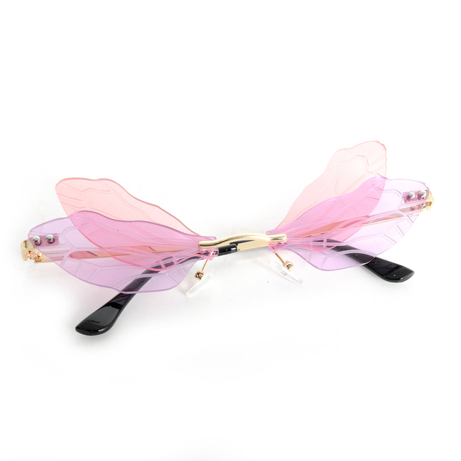 Perspex Dragonfly Party Glasses