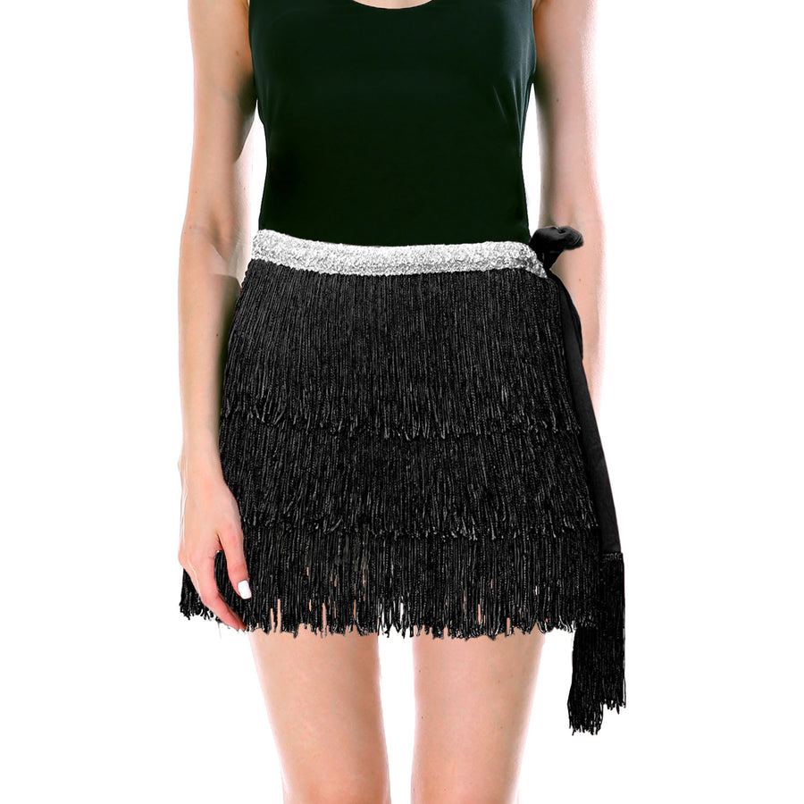 Fringe Skirt (Black)