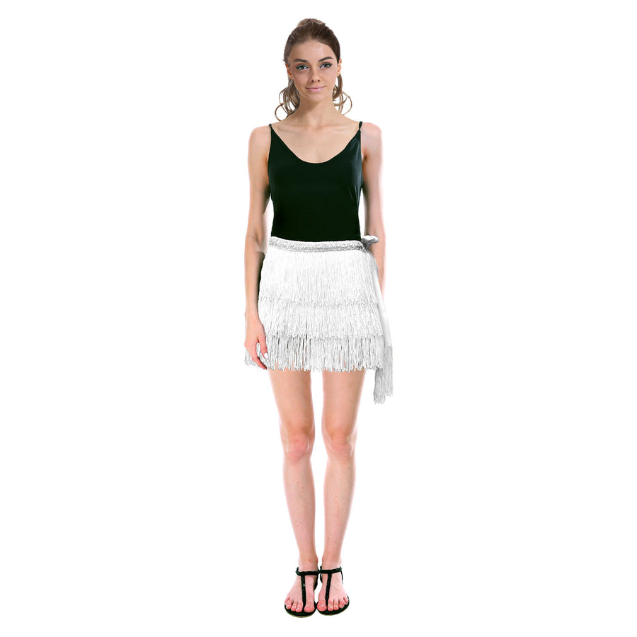 Fringe Skirt (White)