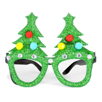 Christmas Tree Party Glasses (Green)