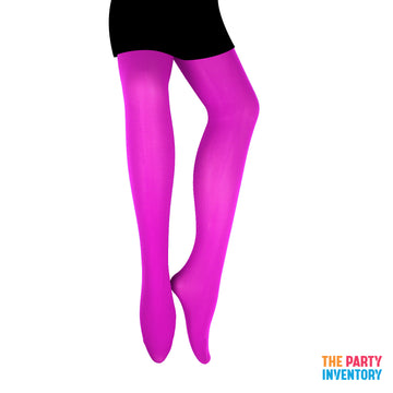 Hot Pink Plain Pantyhose