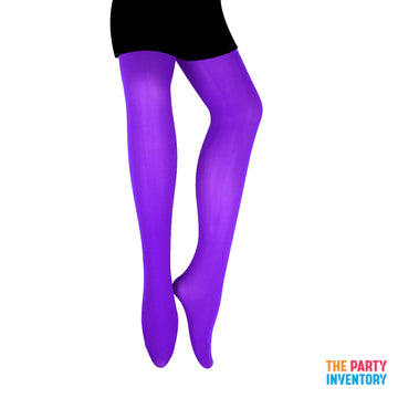 Purple Plain Pantyhose